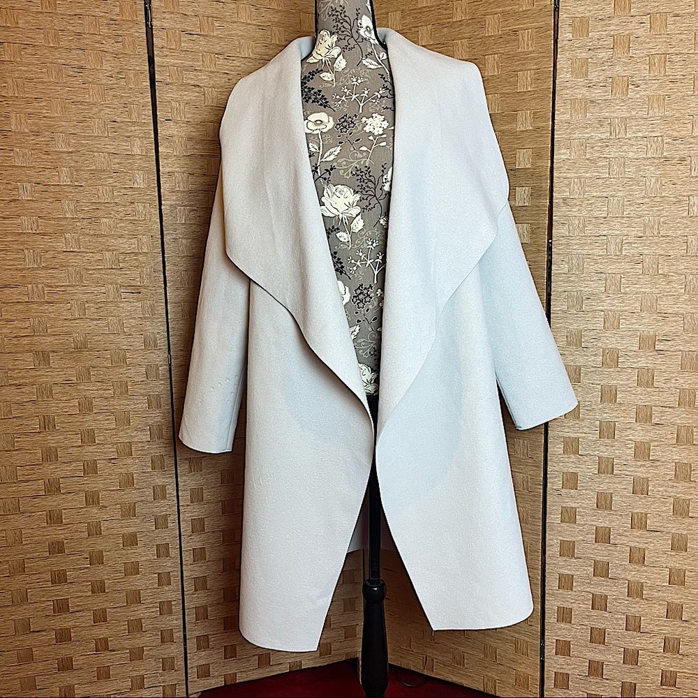 Guess Grey Jacket/Trench Coat. Size Large